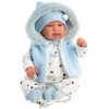 Llorens 84439 NEW BORN - realistická bábika so zvukmi a mäkkým látkovým telom 44 cm