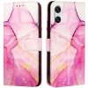 PROTEMIO 79543 ART MARBLE Peňaženkový kryt pre Sony Xperia 10 VI PINK