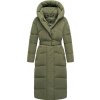 Navahoo dámska dlhá zimná bunda EISBLICK olive leaf