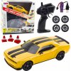 LeanToys Drift Sports Car s výměnnými koly, dálkově ovládané RC 4WD, žluté sportovní