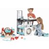 Set práčovňa a hravá kuchárka Rowenta Wash&Clean Laundry Smoby na výrobu sladkostí s elektronickým vysávačom so zvukom
