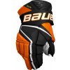 Hokejové rukavice Bauer Vapor Hyperlite Black/Orange Intermediate 13 palcov