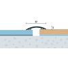 Prechodová lišta samolepiaca šampanská matná 32x5