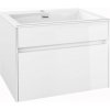 kielle Skrinka s umývadlom 60 cm, lesklá biela 50027S600