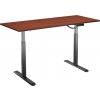 AlzaErgo Table ET2 čierny + doska TTE-03 160 × 80 cm lamino gaštan