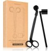 Paddywax Accesories Black nožnice na knôt + Black zhášadlo na sviečky