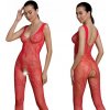 Passion ECO BS012 red - Bodystocking Farba: Červená, Veľkosť: S/L