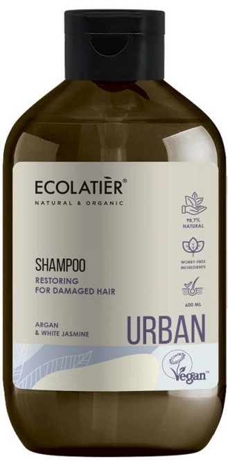 Ecolatier Urban šampón argánový olej a biely jazmín 600 ml