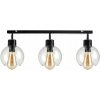 BERGE LED nastaviteľné stropné svietidlo 3xE27 LOFT - priehľadná guľa