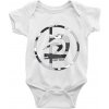 Krav maga maskáčový nápis Body dojčenské s krátkym rukávom biele