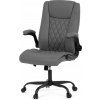Nábytek PEGAS s.r.o. Kancelářské křeslo, houpací mechanismus, šedá ekokůže, KA-Y344 GREY