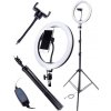 MG Ring Light kruhové LED svetlo 60W vysoký statív 2.2m čierne
