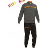 Givova Tuta one full zip tmavo sivá oranžová