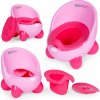 WC nočník pre deti, protišmykové nožičky, ružové ECOTOYS