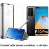 Otváracie Púzdro Luxria Clear View pre Huawei - Strieborné pre Huawei: P40 Pro