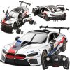 RASTAR RC Konštrukčné Autíčko BMW M8 GTE 1:18 Building Kit na diaľkové ovládanie, biele
