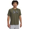 Pánske tréningové tričko s krátkym rukávom UNDER ARMOUR-UA M TECH PRINT FILL SS-GRN Zelená S 2025