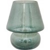 Strömshaga Sklenený lampáš na čajovú sviečku Mushroom Green