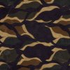 Strima Viscose Jacquard Digi Print - Abstract Leaves, Dark Brown