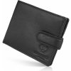 PAOLO PERUZZI Pánska kožená peňaženka s RFID | čierna T-77-BL