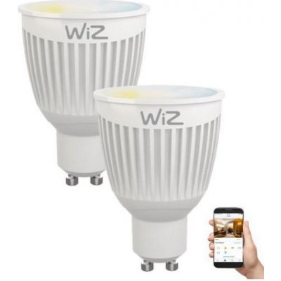 WiZ | SADA 2x LED Stmievateľná žiarovka GU10/6,5W/230V 2700-6500K Wi-Fi - WiZ | WI0094