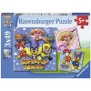 Ravensburger 093694 Tlapková Patrola Chlupatí hrdinové 3 x 49 dielov