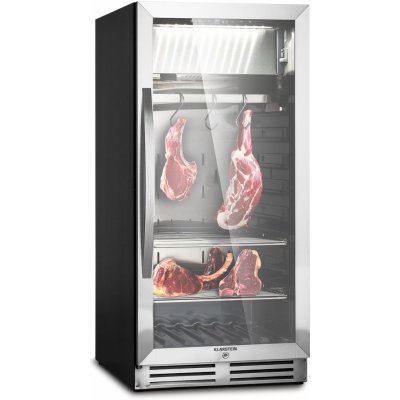 Klarstein Steakhouse Pro 233, chladnička na zrenie mäsa, 1 zóna, 233 l, 1-25°C, dotykový displej, panoramatické okno (HEA10-Steakhouse233)