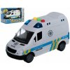 TEDDIES policajná dodávka na zotrvačník so zvukom a svetlom 15 cm