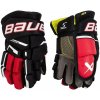 Rukavice Bauer Supreme M3 Jr Farba: čierno/červená, Veľkosť rukavice: 10