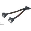 SATA napájecí rozdvojka Sata(M) na 2xSata(F) 15 cm (AK-CBPW15-15BK)