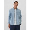 Gap pánska džínsová košeľa V-LS Denim svetlomodrá