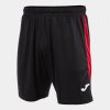 GLASGOW SHORT futbalové šortky čierna červená 5XS
