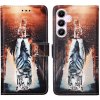 Knižkové puzdro Trendy Cross case Mačka a tiger – Samsung Galaxy A35 5G
