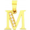 iBrill Zlatý prívesok – písmeno “M” 38449