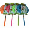 Teddies síťka na hmyz teleskopická kov/látka 65cm průměr 20cm 4 barvy