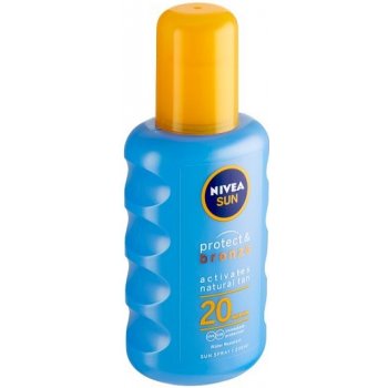 Nivea Sun Protect & Bronze Intenzívný spray na opaľovanie SPF20 200 ml