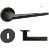 Dverové kovanie Lienbacher Ronco (čierná), kľučka-kľučka, WC kľúč, Lienbacher čierna