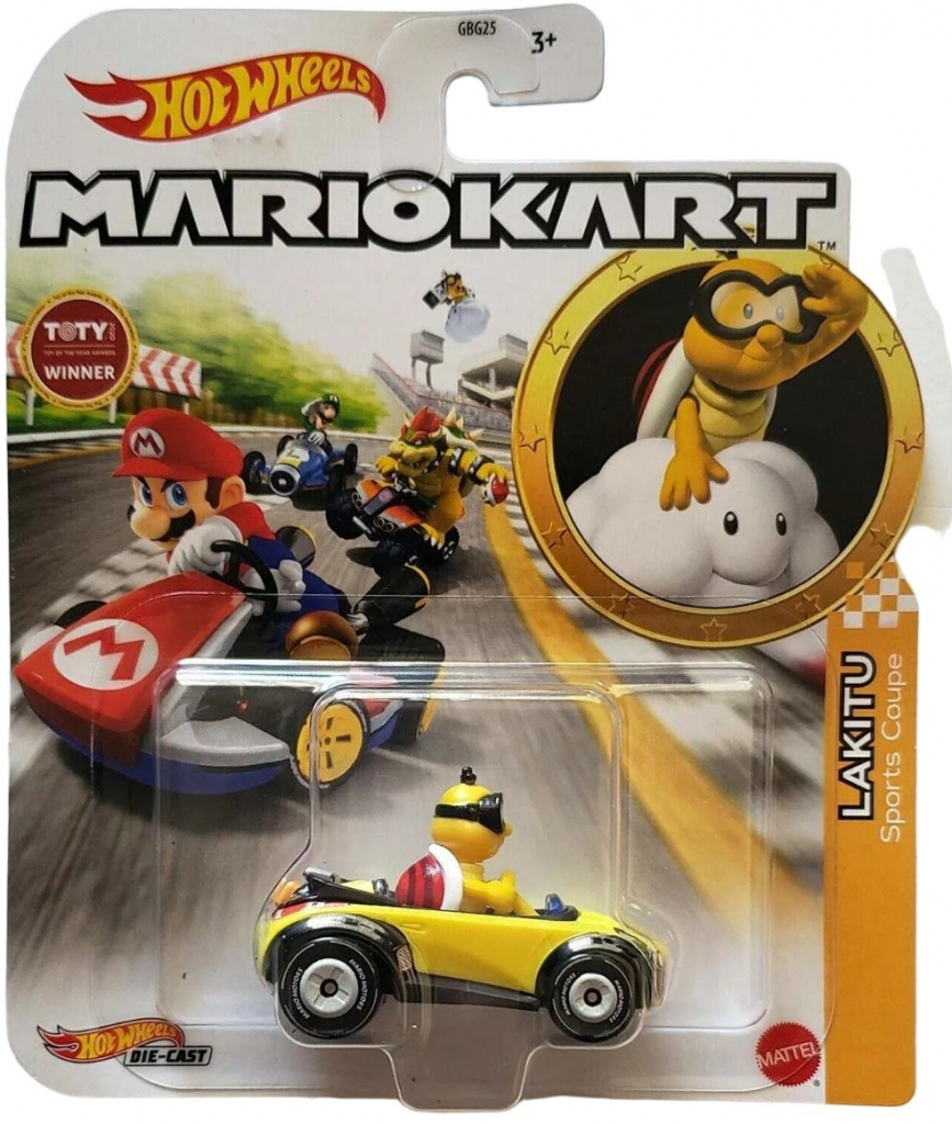 Hot Wheels Toys Mario Kart Lakitu Sports Coupe