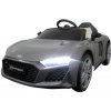 mamido Elektrické autíčko Audi R8 Sport v šedom prevedení, EVA kolesami a koženým ovládačom