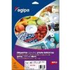 Etikety univerzálne na CD/DVD priemer 114mm Agipa 100 hárkov