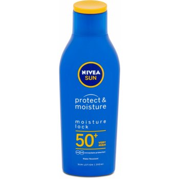 Nivea Sun Protect & Moisture mlieko na opaľovanie SPF50+ 200 ml