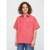 GAP 707785-00 dětská lněná košile růžová