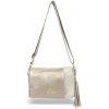 Zellia Zlb210 zlatá trblietavá dámska crossbody kabelka 25 x 17 x 9 cm