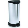 Curver DECO BIN 40 l střibrný/černý