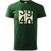 Tachometer 40 - Klasické pánske tričko vyššej gramáže - 2XL ( Fľaškovozelená )