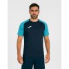 ACADEMY IV SHORT SLEEVE T-SHIRT NAVY FLUOR TURQUOISE 4XS-3XS