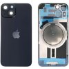 Apple iPhone 14 - Sklo Zadného Krytu / Housingu + Sklíčka Kamery + MagSafe Magnetický Krúžok (Polnočná čierna / Midnight) - Original Apple