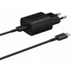 Samsung Nabíječka 25W EP-TA800EBE s USB-C kabelem Samsung EP-DA705BBE USB-C / USB-C - černá