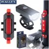 LED svetlo na bicykel Ralex - predné aj zadné (Sada led svetiel na bicykel)