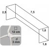 KV Řezáč Futbalová sieť 7,5x2,5x1,8x1,8/12/4mm biela